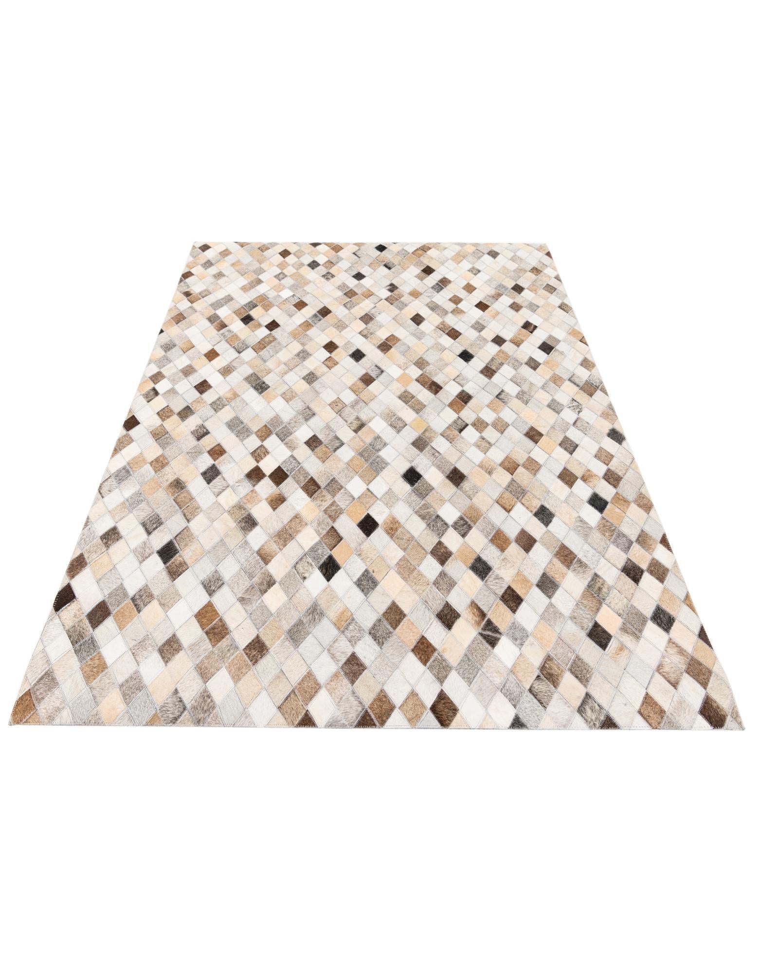 4' 1 x 6' Cowhide Stocks Rug