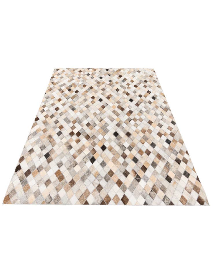 Detail image of 4' 1 x 6' Cowhide Stocks Rug