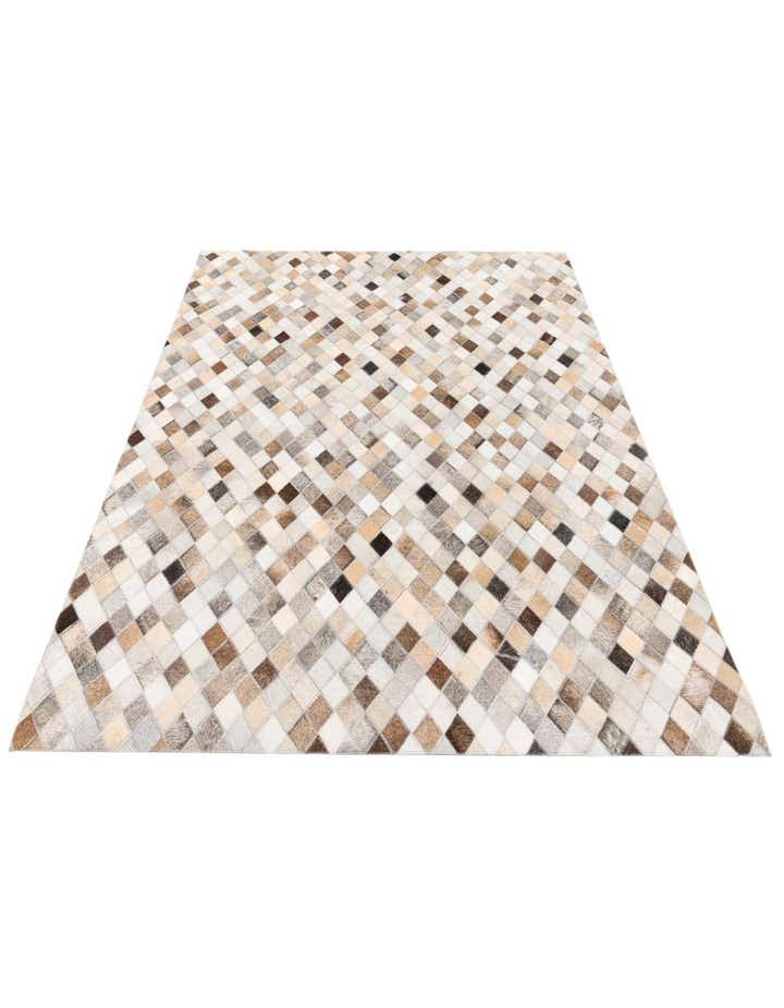 4' 1 x 6' Cowhide Stocks Rug