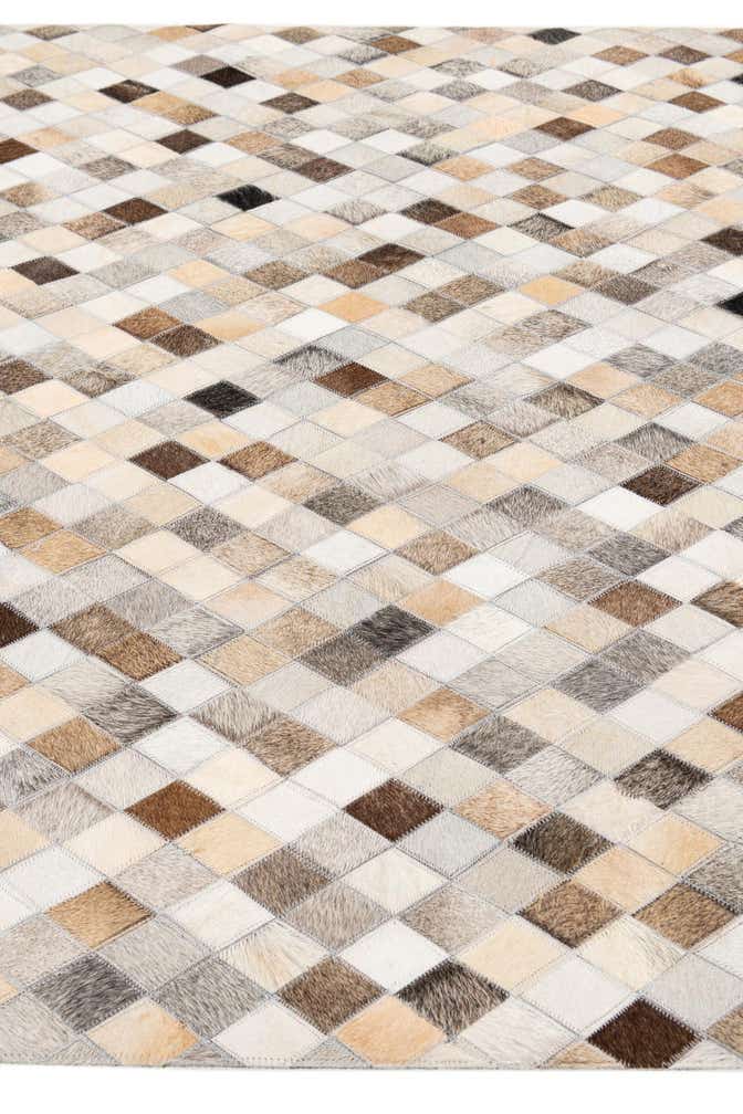 4' 1 x 6' Cowhide Stocks Rug