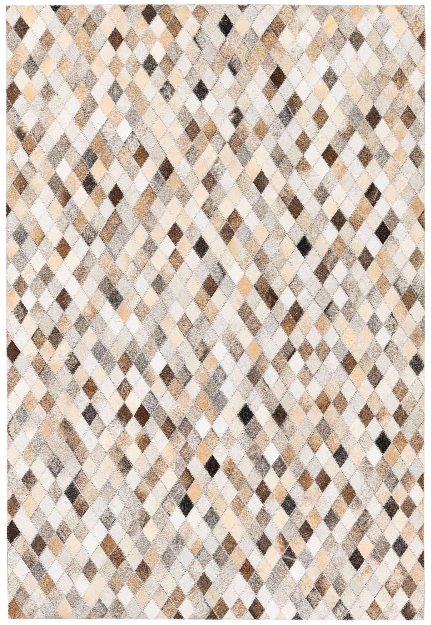 4' 1 x 6' Cowhide Stocks Rug