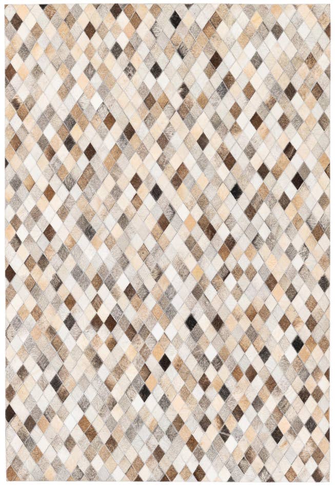 Detail image of 4' 1 x 6' Cowhide Stocks Rug