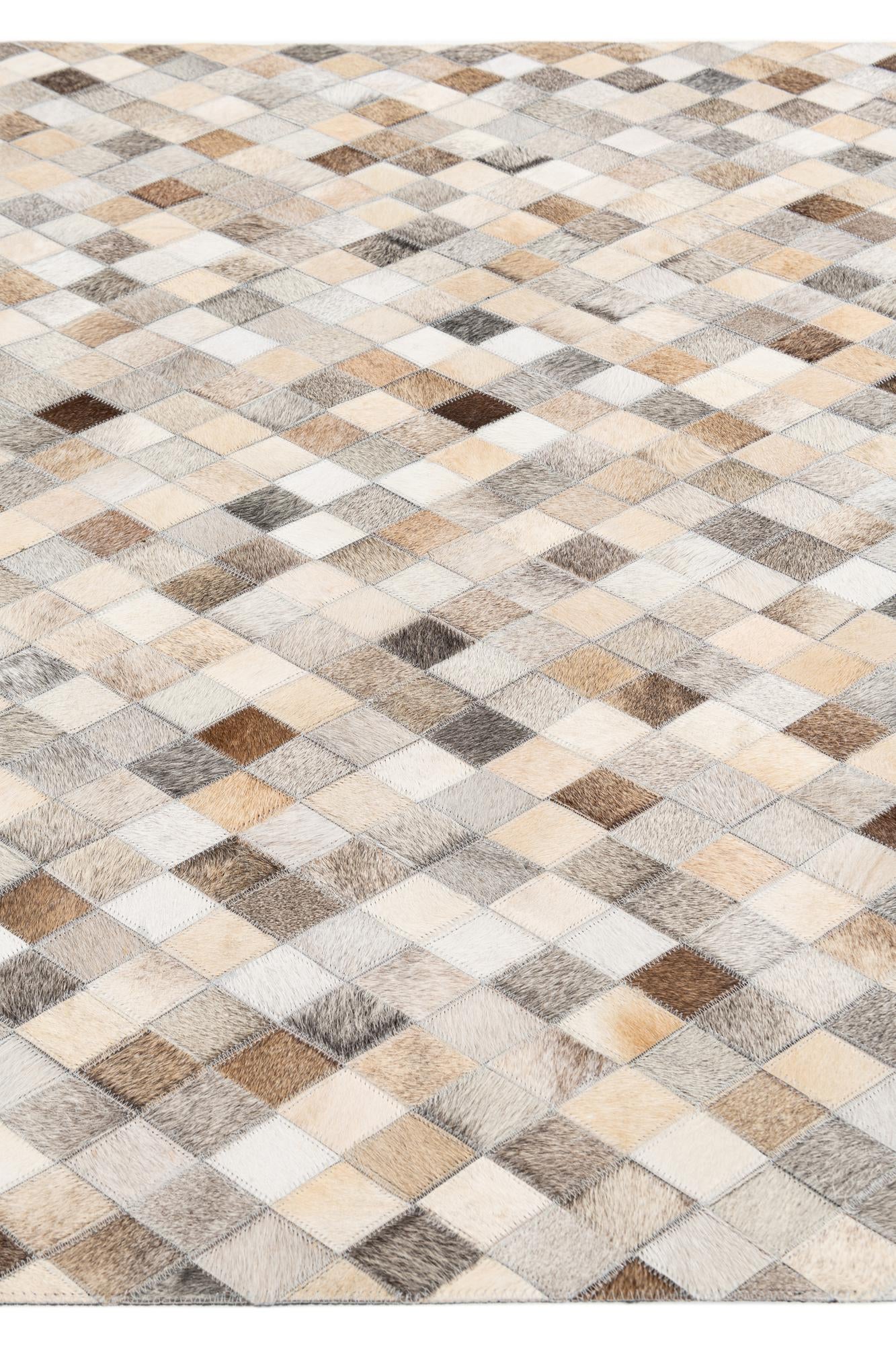 4' x 6' 1 Cowhide Stocks Rug