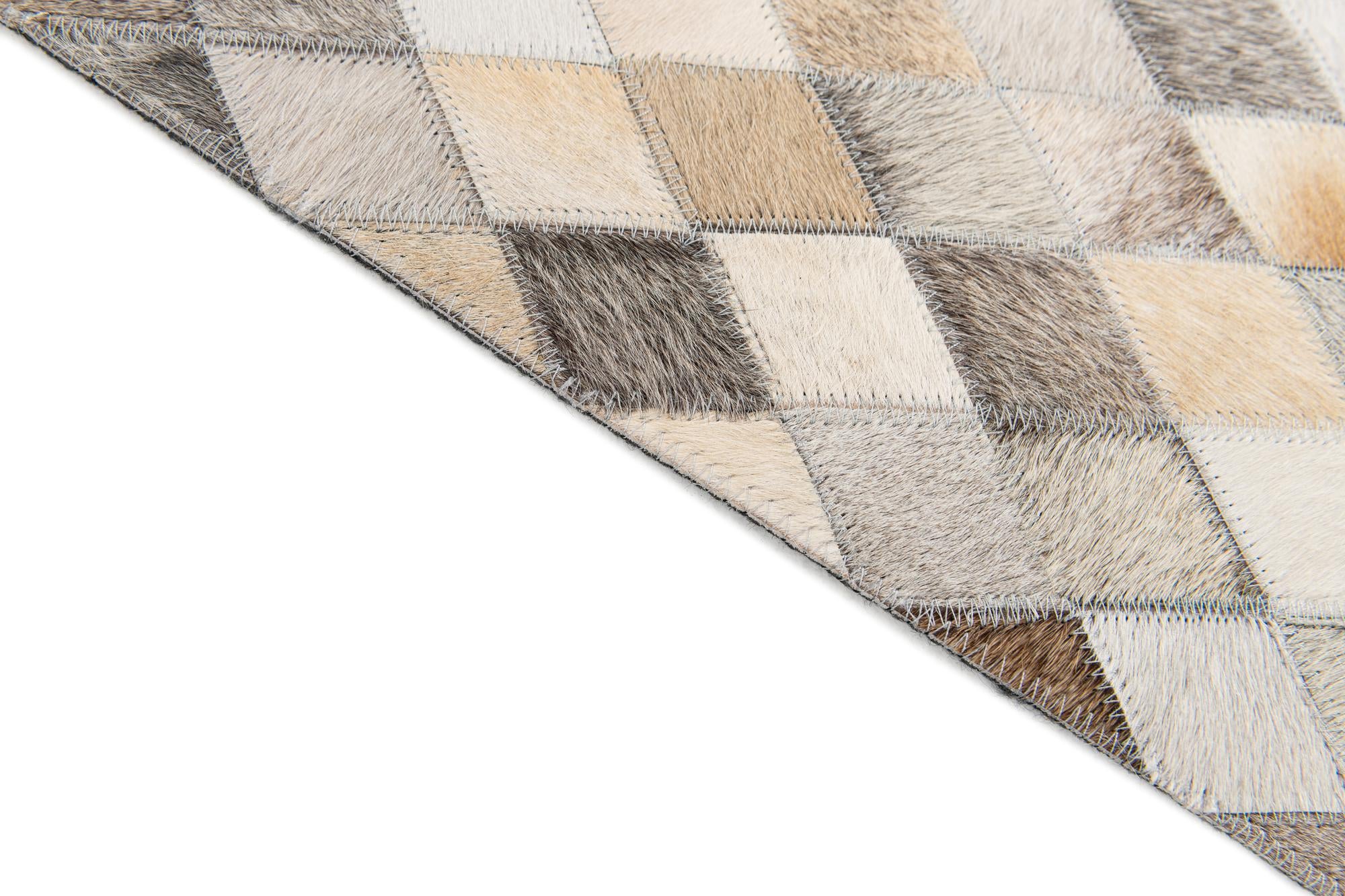 4' x 6' 1 Cowhide Stocks Rug