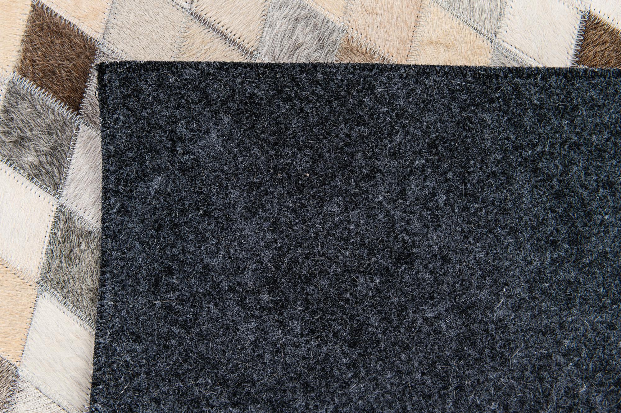 4' x 6' 1 Cowhide Stocks Rug