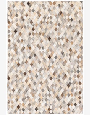 4' x 6' 1 Cowhide Stocks Rug