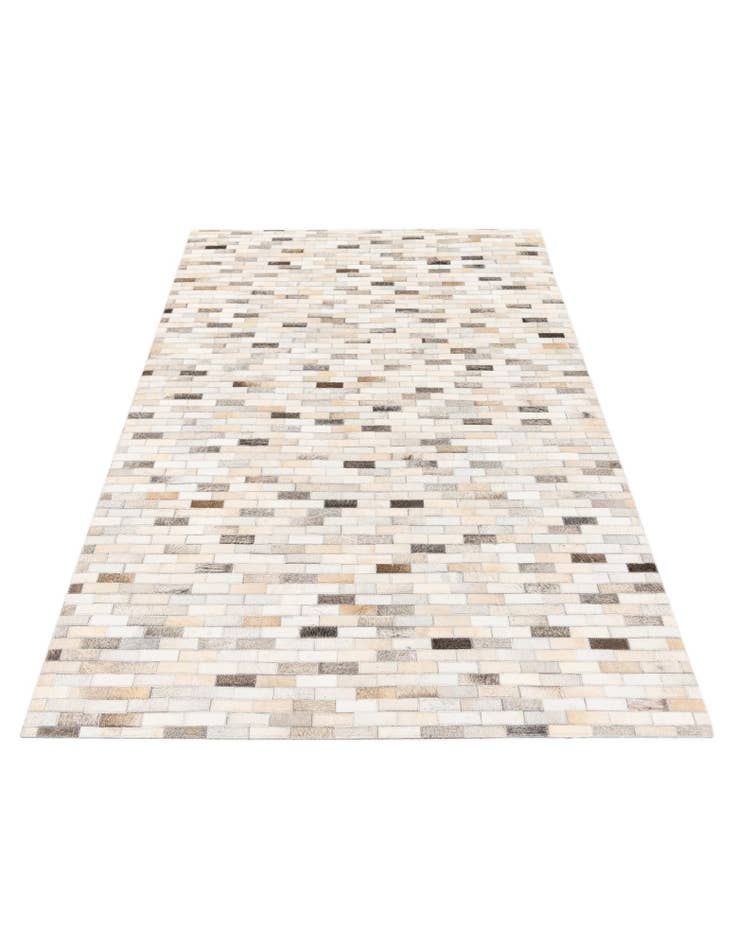 Detail image of 4' x 5' 10 Cowhide Stocks Rug