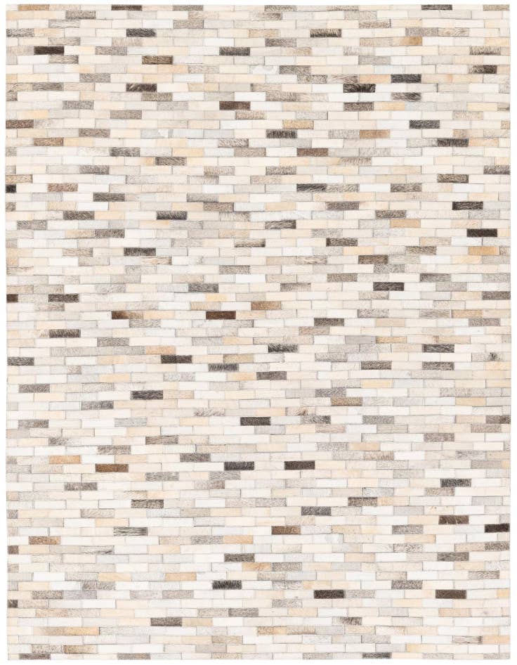 Detail image of 4' x 5' 10 Cowhide Stocks Rug