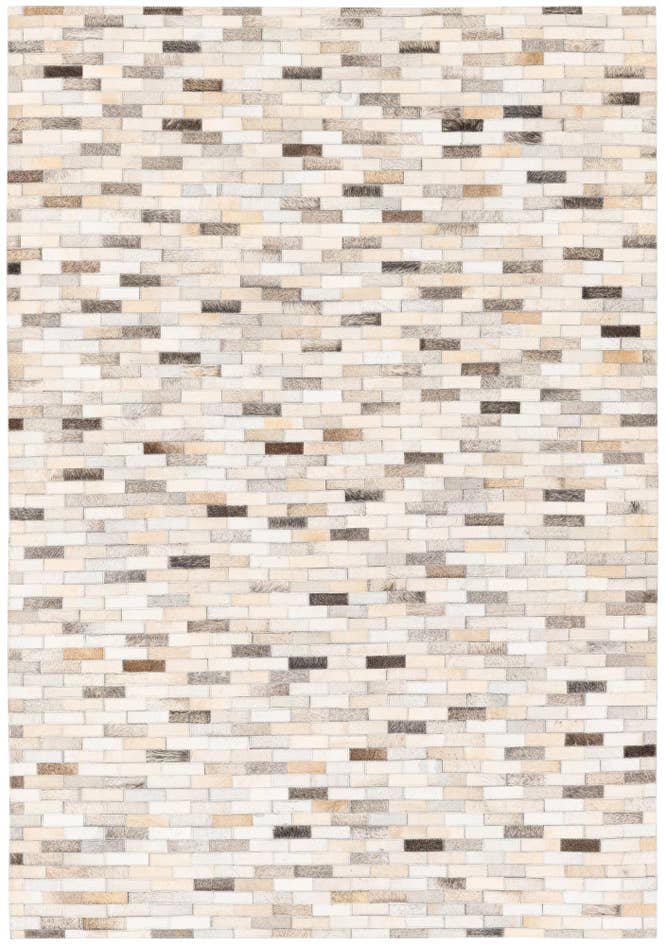 Detail image of 4' x 5' 10 Cowhide Stocks Rug