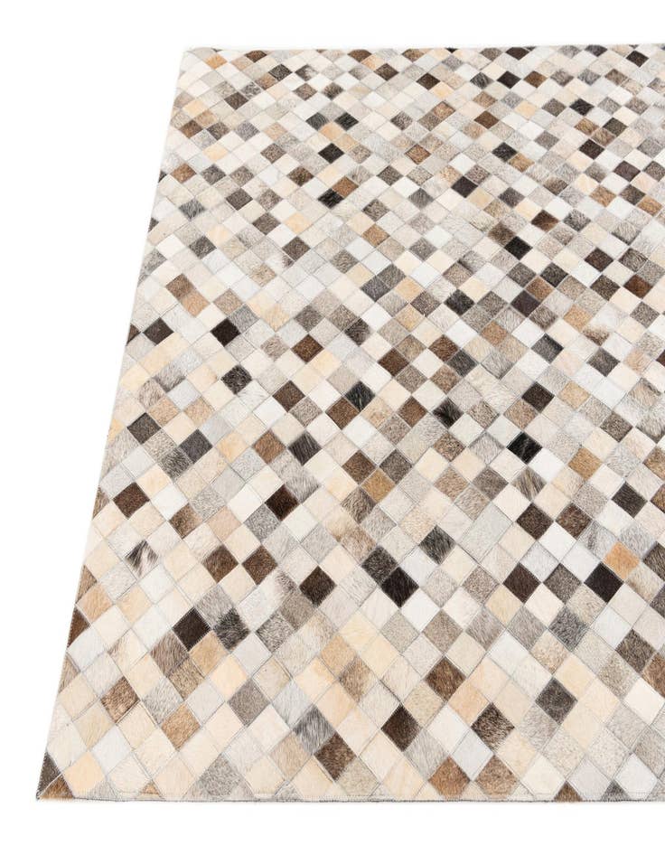 Detail image of 4' x 6' Cowhide Stocks Rug
