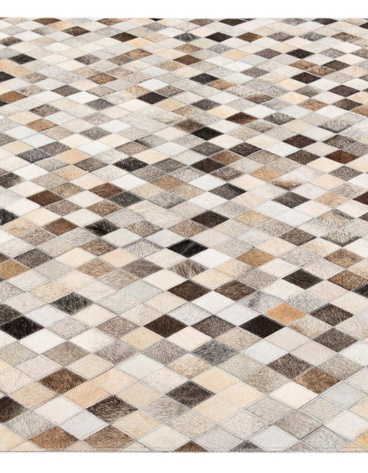 Detail image of 4' x 6' Cowhide Stocks Rug