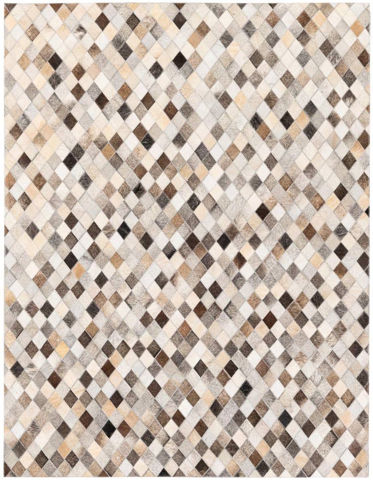 Detail image of 4' x 6' Cowhide Stocks Rug