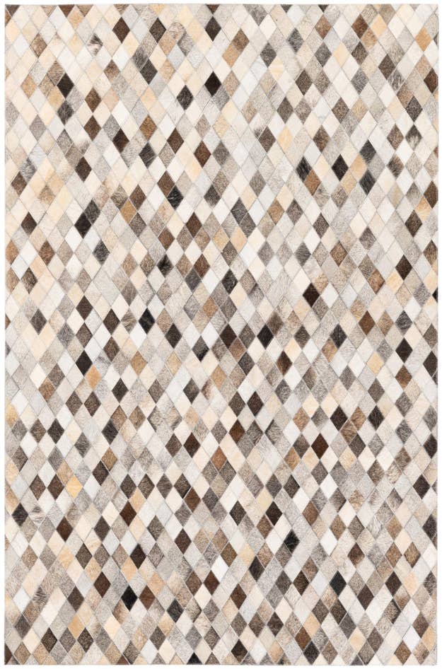 Detail image of 4' x 6' Cowhide Stocks Rug