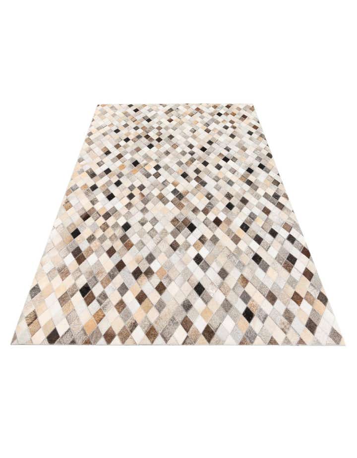 3' 11 x 6' 3 Cowhide Stocks Rug