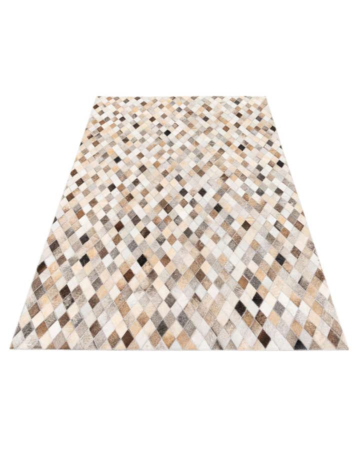 4' 1 x 5' 11 Cowhide Stocks Rug