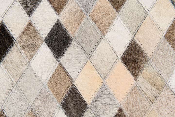 4' 1 x 5' 11 Cowhide Stocks Rug