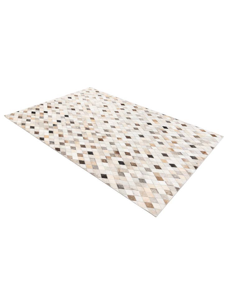 Detail image of 4' 1 x 6' Cowhide Stocks Rug