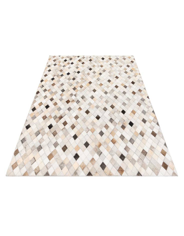 Detail image of 4' 1 x 6' Cowhide Stocks Rug