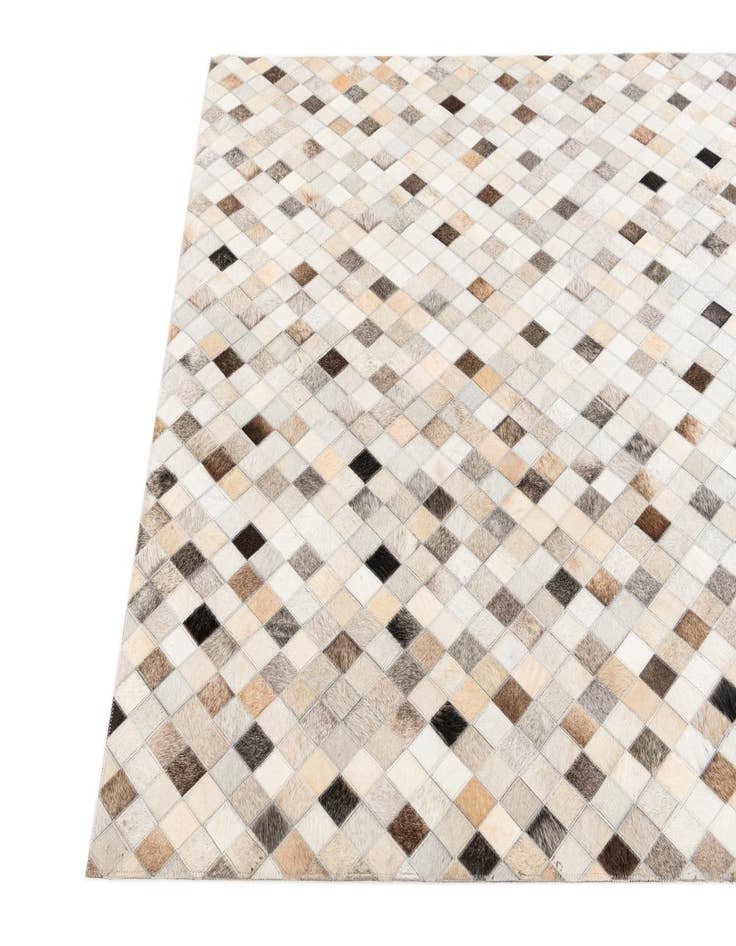 Detail image of 4' 1 x 6' Cowhide Stocks Rug