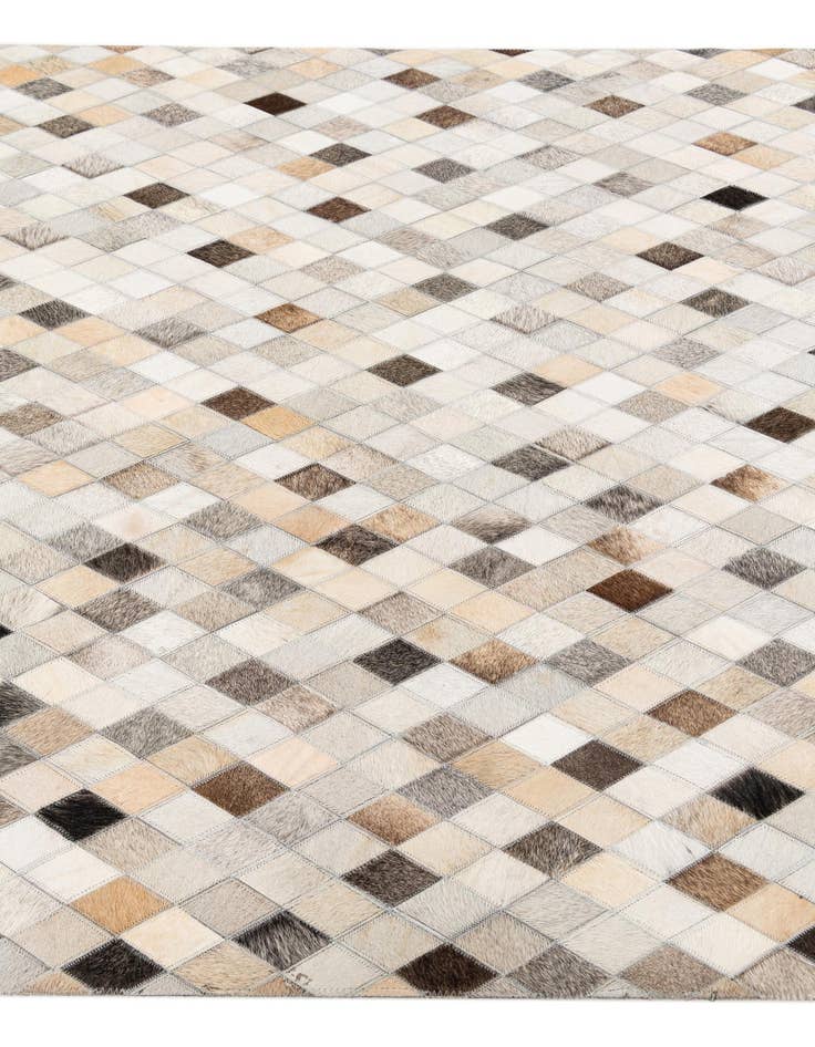 Detail image of 4' 1 x 6' Cowhide Stocks Rug