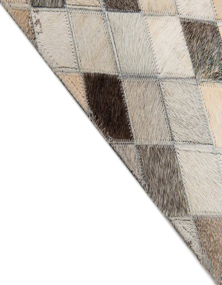 Detail image of 4' 1 x 6' Cowhide Stocks Rug