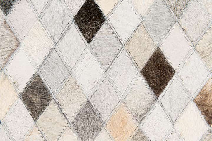 4' 1 x 6' Cowhide Stocks Rug