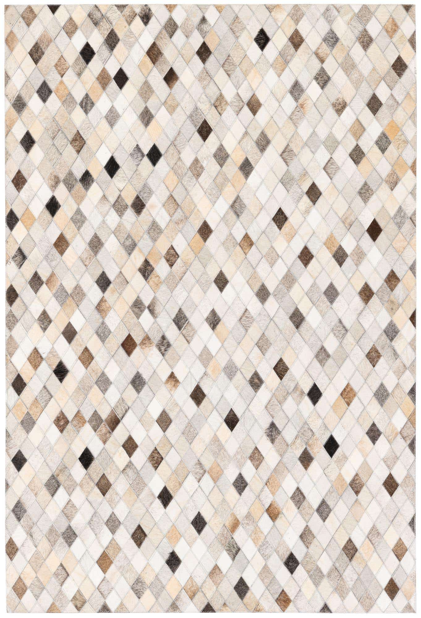 4' 1 x 6' Cowhide Stocks Rug