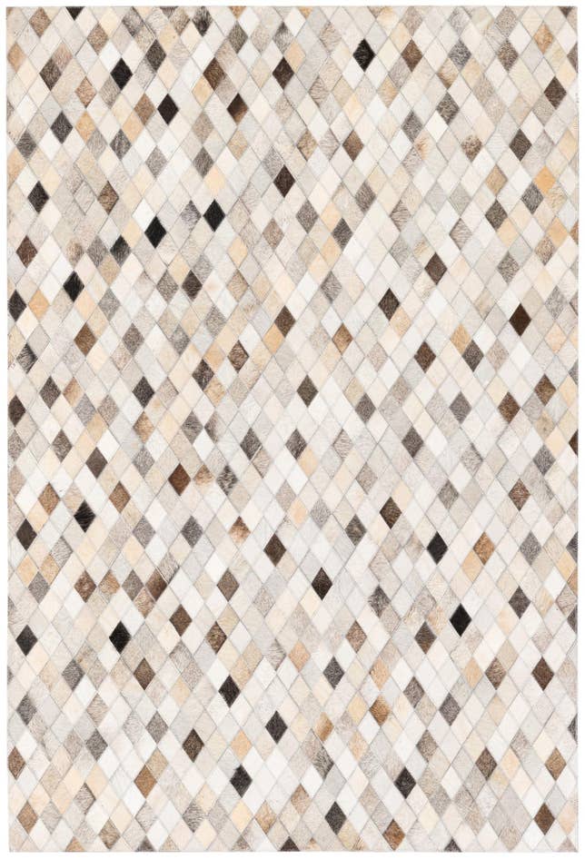 Detail image of 4' 1 x 6' Cowhide Stocks Rug