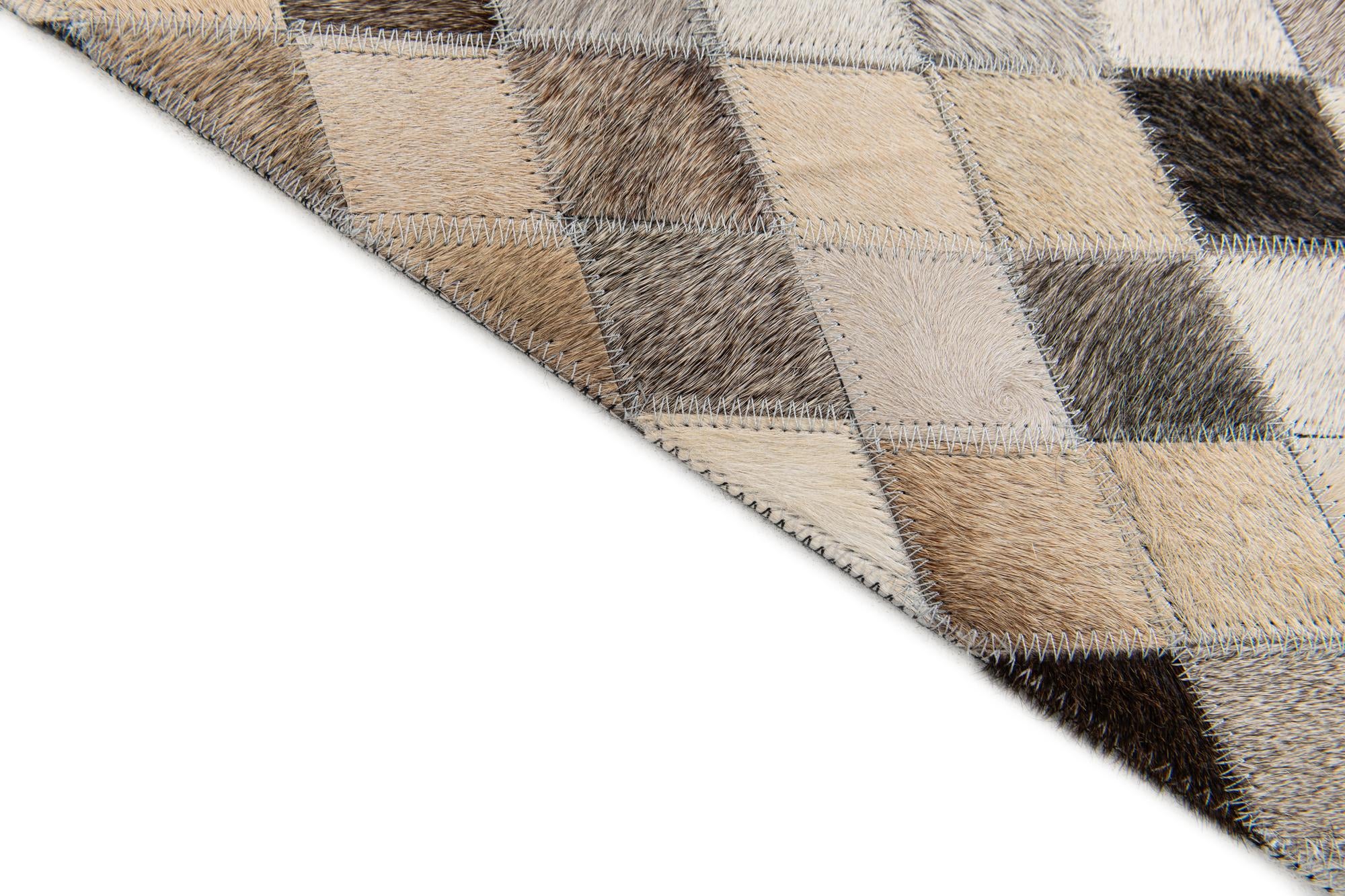 4' x 6' 1 Cowhide Stocks Rug