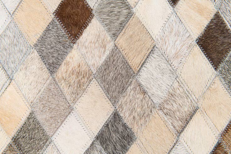 Detail image of 4' x 6' 1 Cowhide Stocks Rug