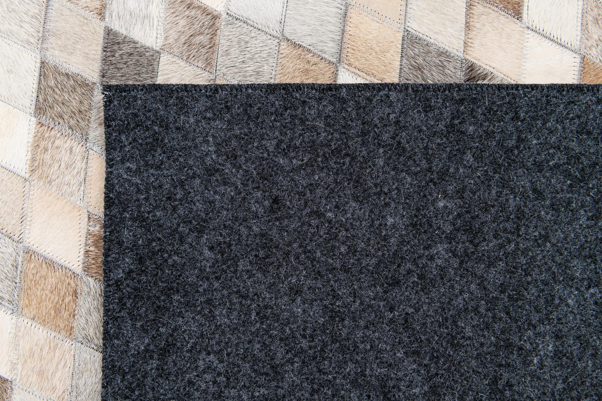 4' x 6' 1 Cowhide Stocks Rug