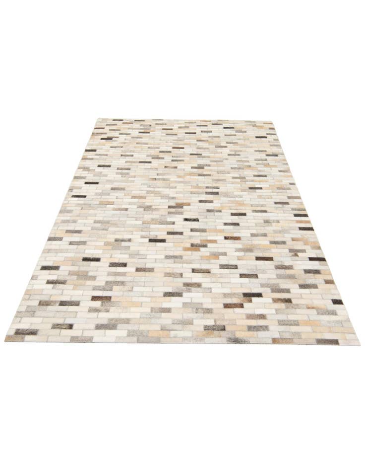 Detail image of 3' 11 x 5' 10 Cowhide Stocks Rug