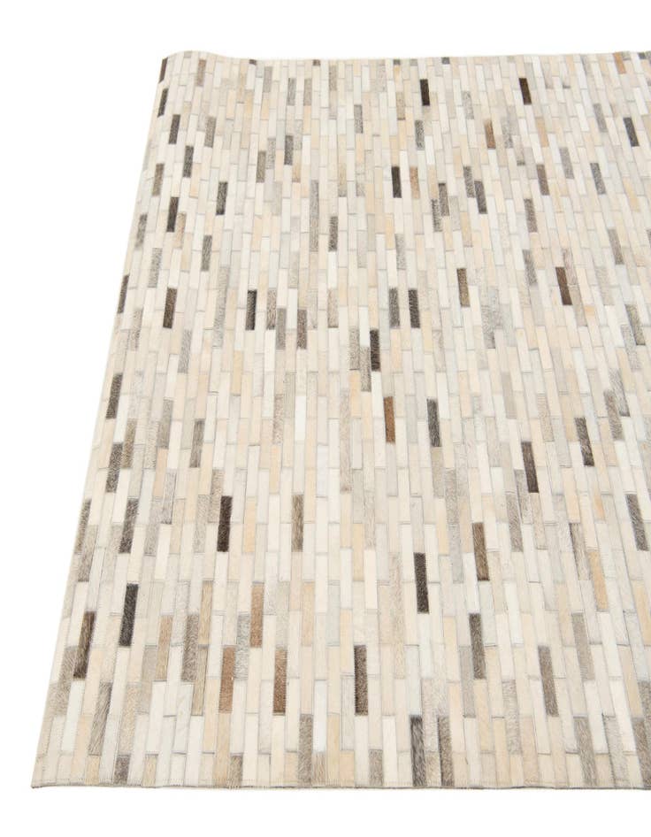 Detail image of 4' x 5' 11 Cowhide Stocks Rug