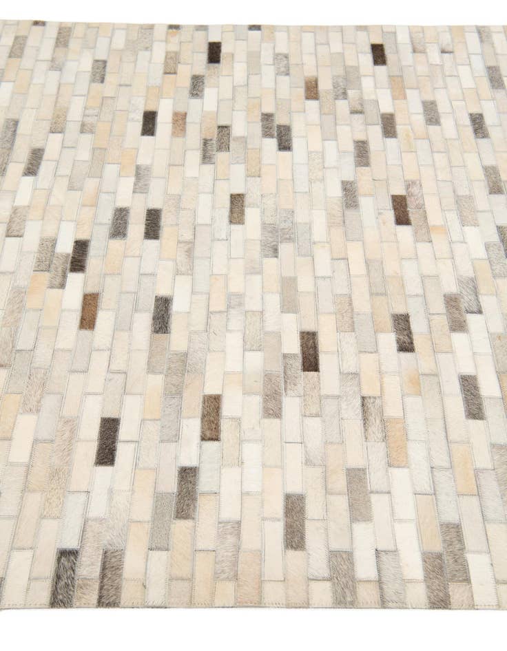 Detail image of 4' x 5' 11 Cowhide Stocks Rug