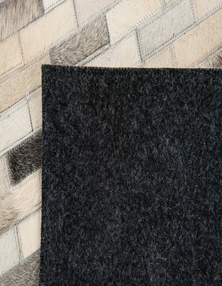 Detail image of 4' x 5' 11 Cowhide Stocks Rug