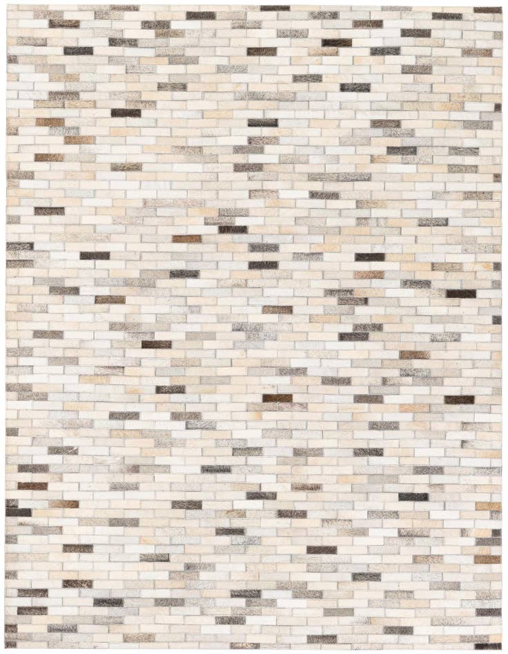 Detail image of 4' x 5' 11 Cowhide Stocks Rug