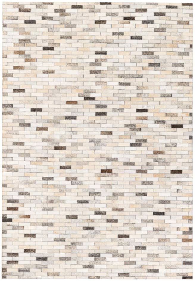 Detail image of 4' x 5' 11 Cowhide Stocks Rug