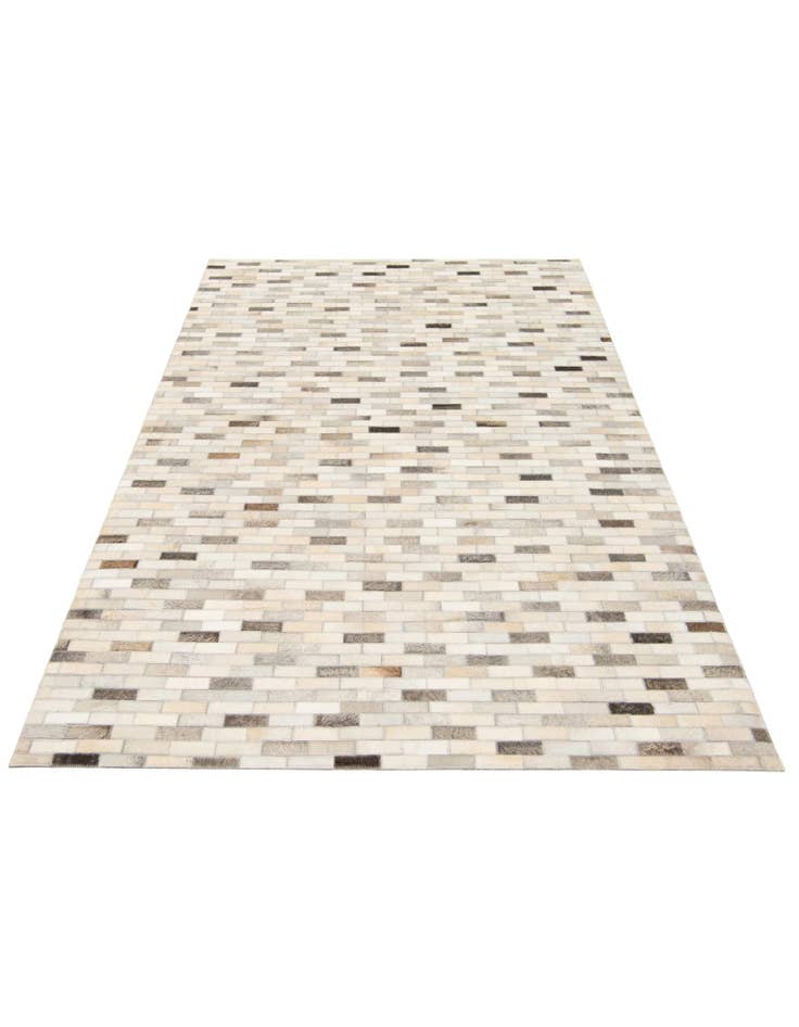 Detail image of 4' x 5' 11 Cowhide Stocks Rug