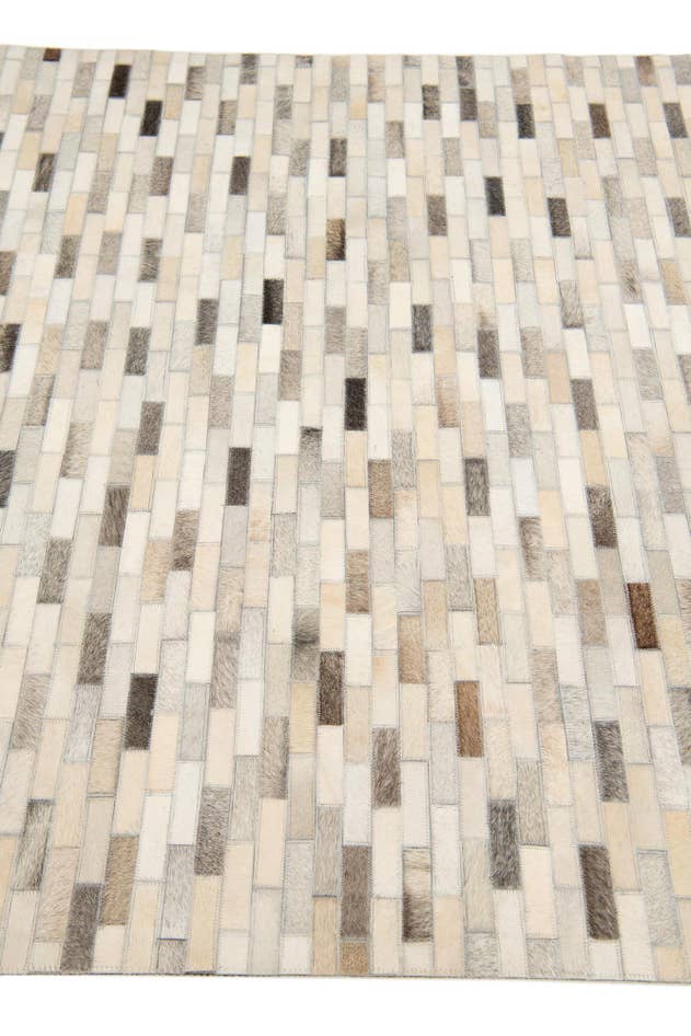 Detail image of 4' x 5' 11 Cowhide Stocks Rug