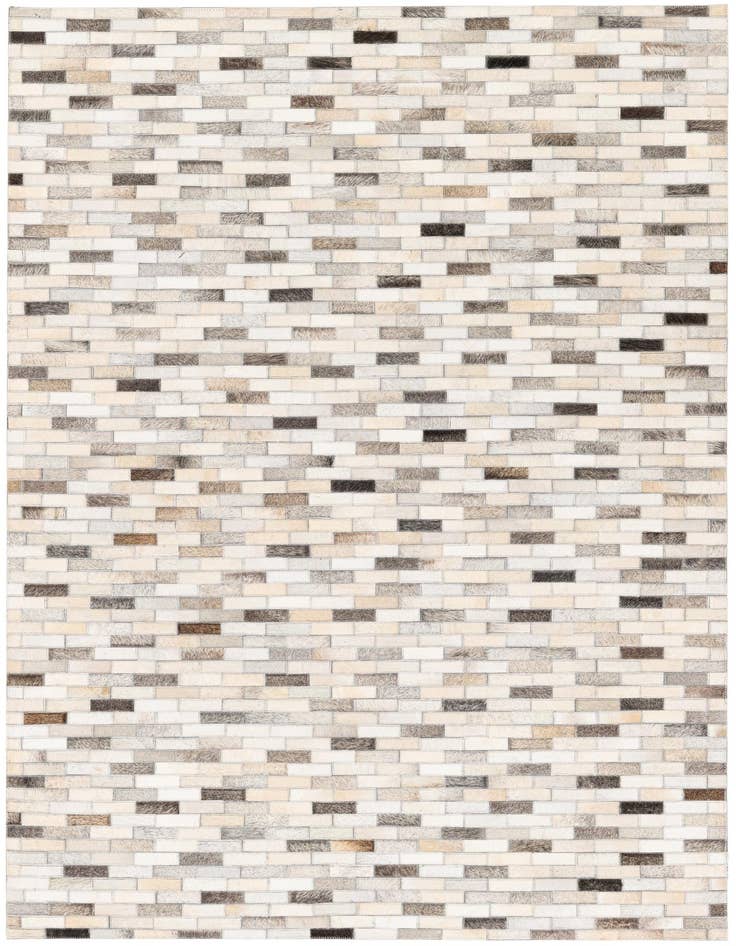 Detail image of 4' x 5' 11 Cowhide Stocks Rug