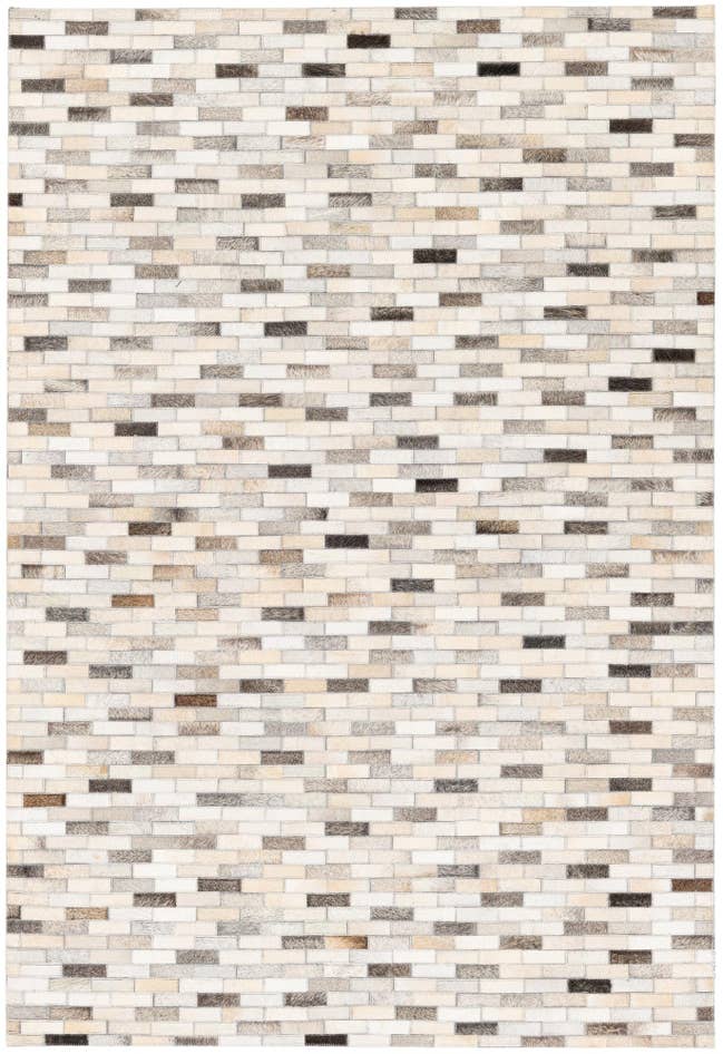 Detail image of 4' x 5' 11 Cowhide Stocks Rug