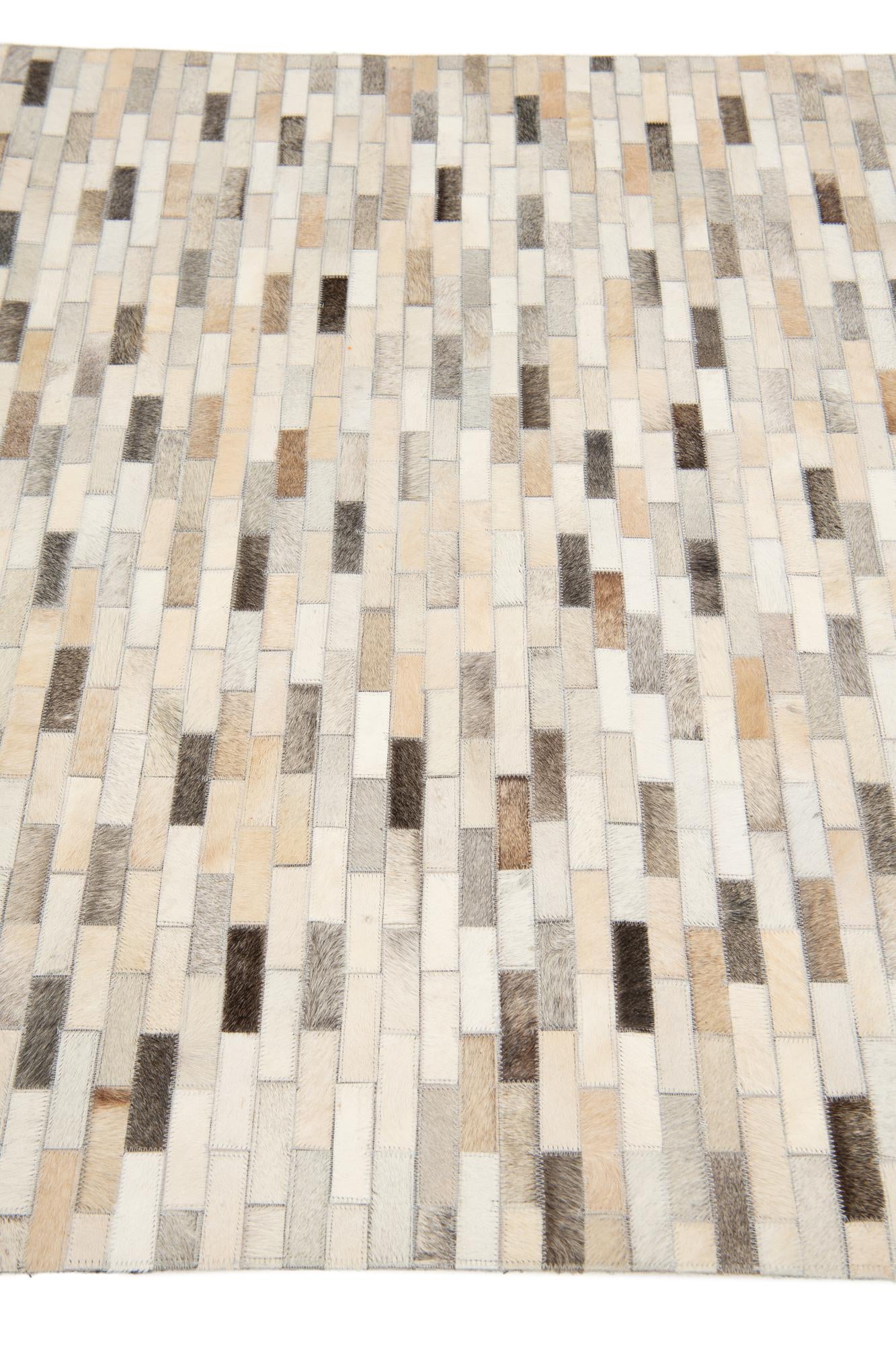 4' x 6' Cowhide Stocks Rug