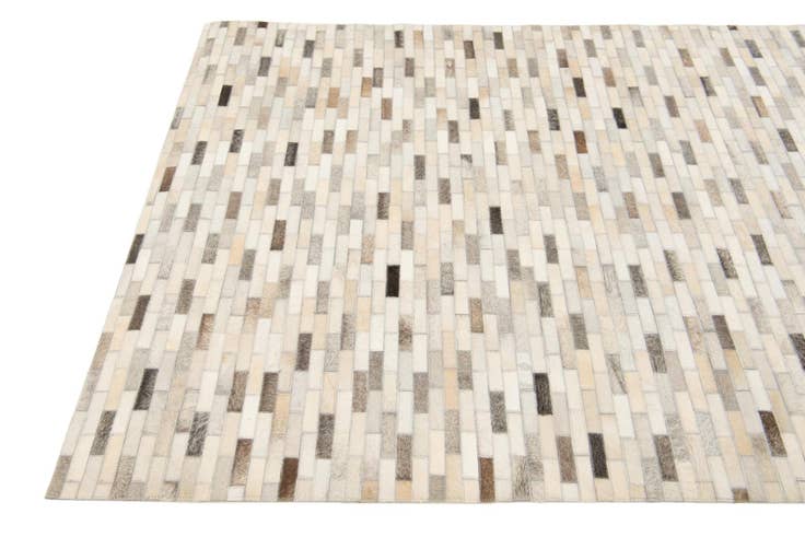 Detail image of 4' x 5' 11 Cowhide Stocks Rug