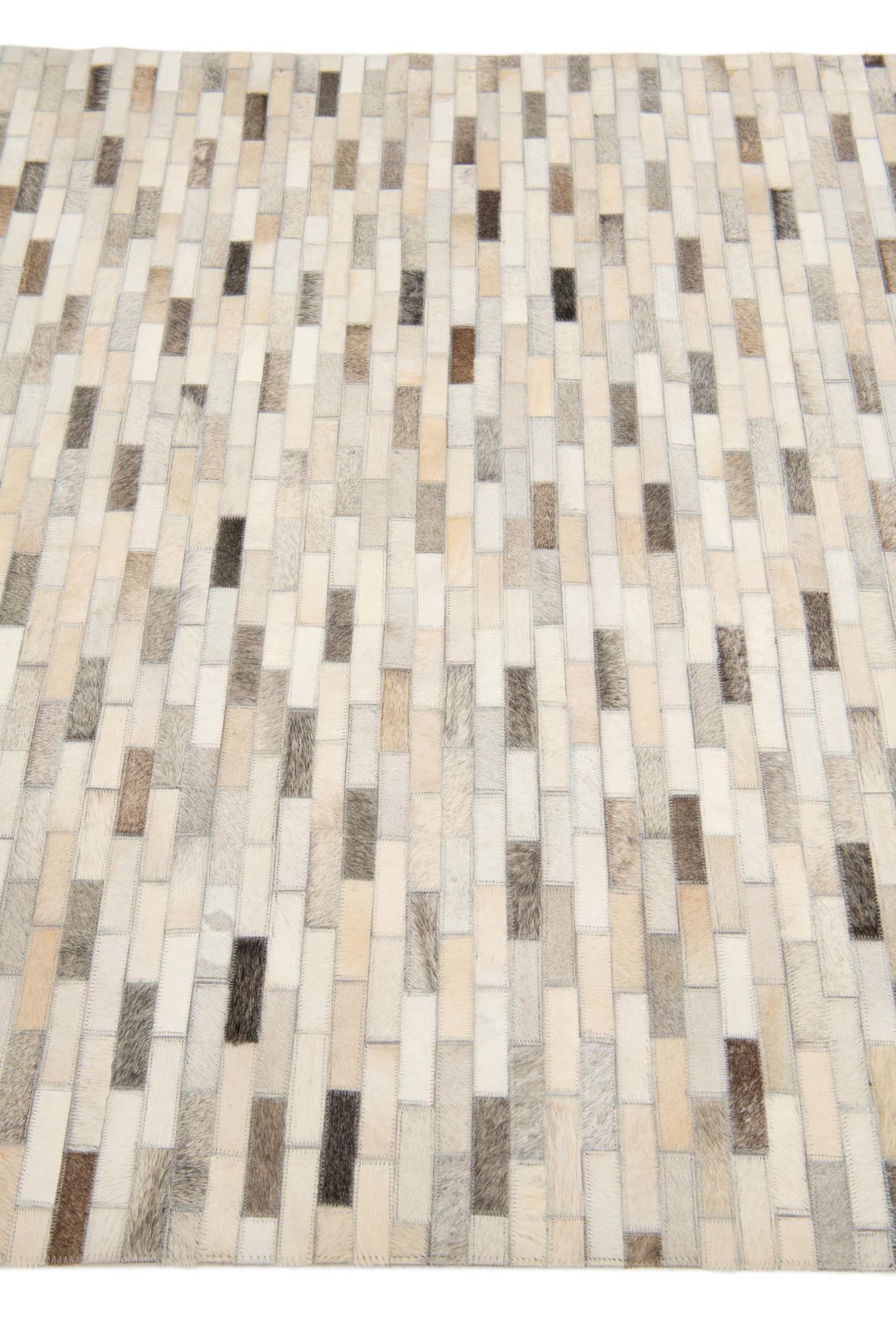 4' x 5' 11 Cowhide Stocks Rug