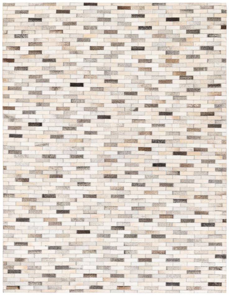 Detail image of 4' x 5' 11 Cowhide Stocks Rug