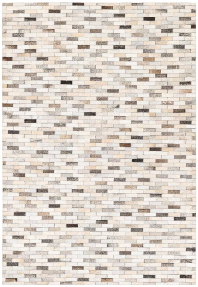 Detail image of 4' x 5' 11 Cowhide Stocks Rug