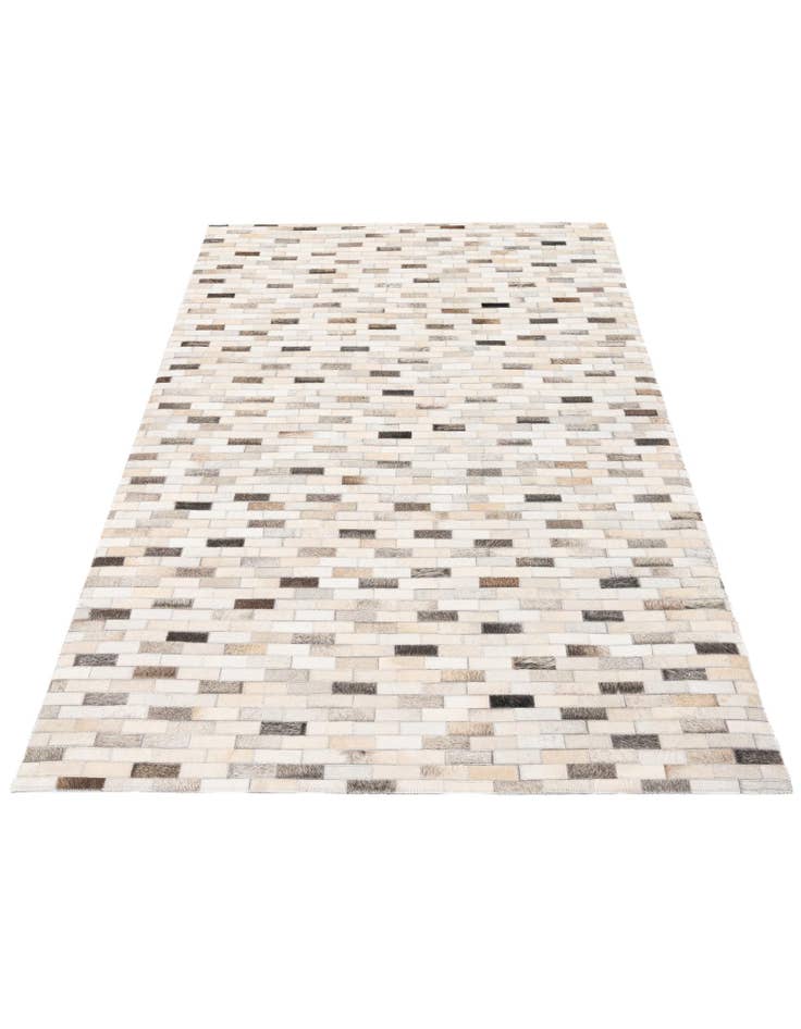 Detail image of 4' x 5' 11 Cowhide Stocks Rug