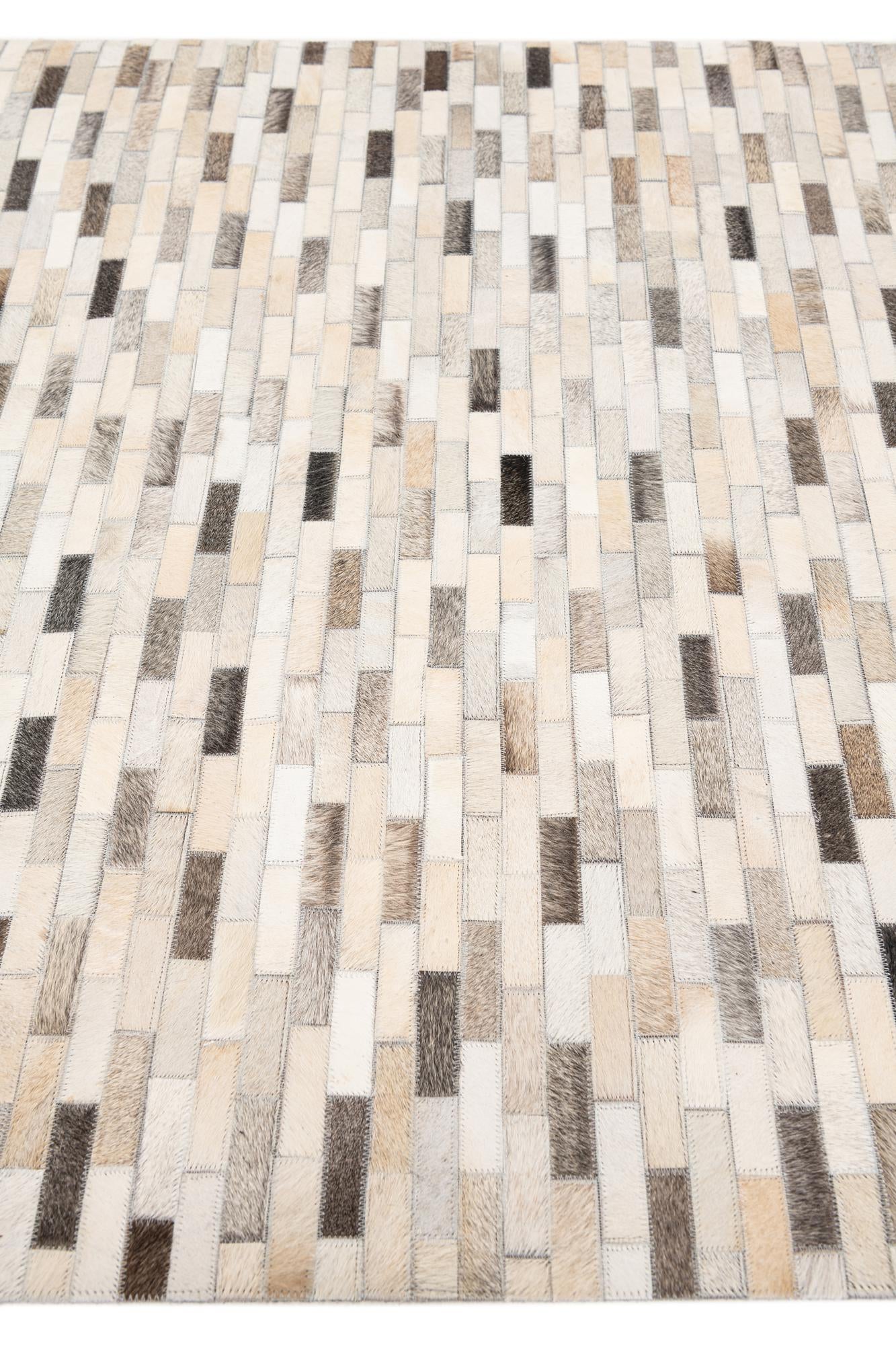4' x 5' 11 Cowhide Stocks Rug