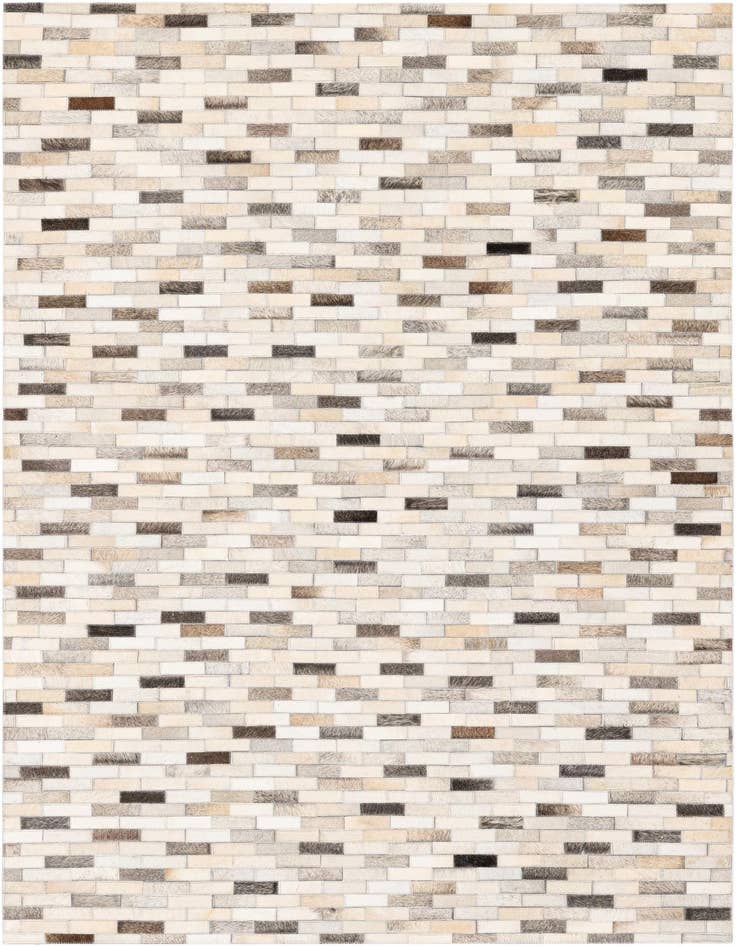 Detail image of 4' x 5' 11 Cowhide Stocks Rug