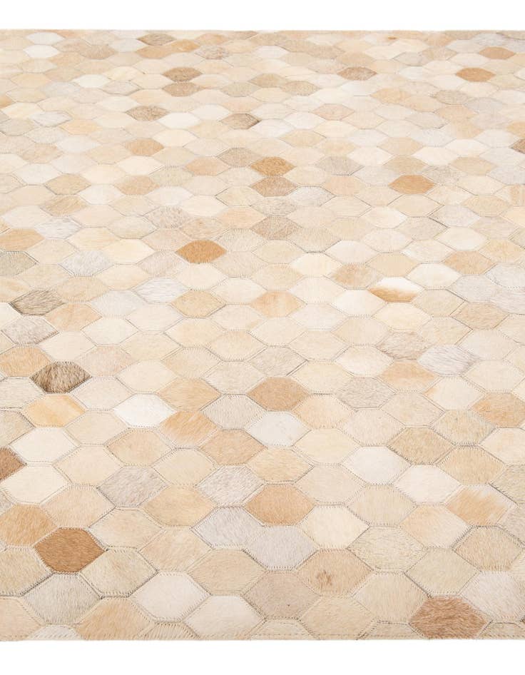 Detail image of 4' x 5' 11 Cowhide Stocks Rug